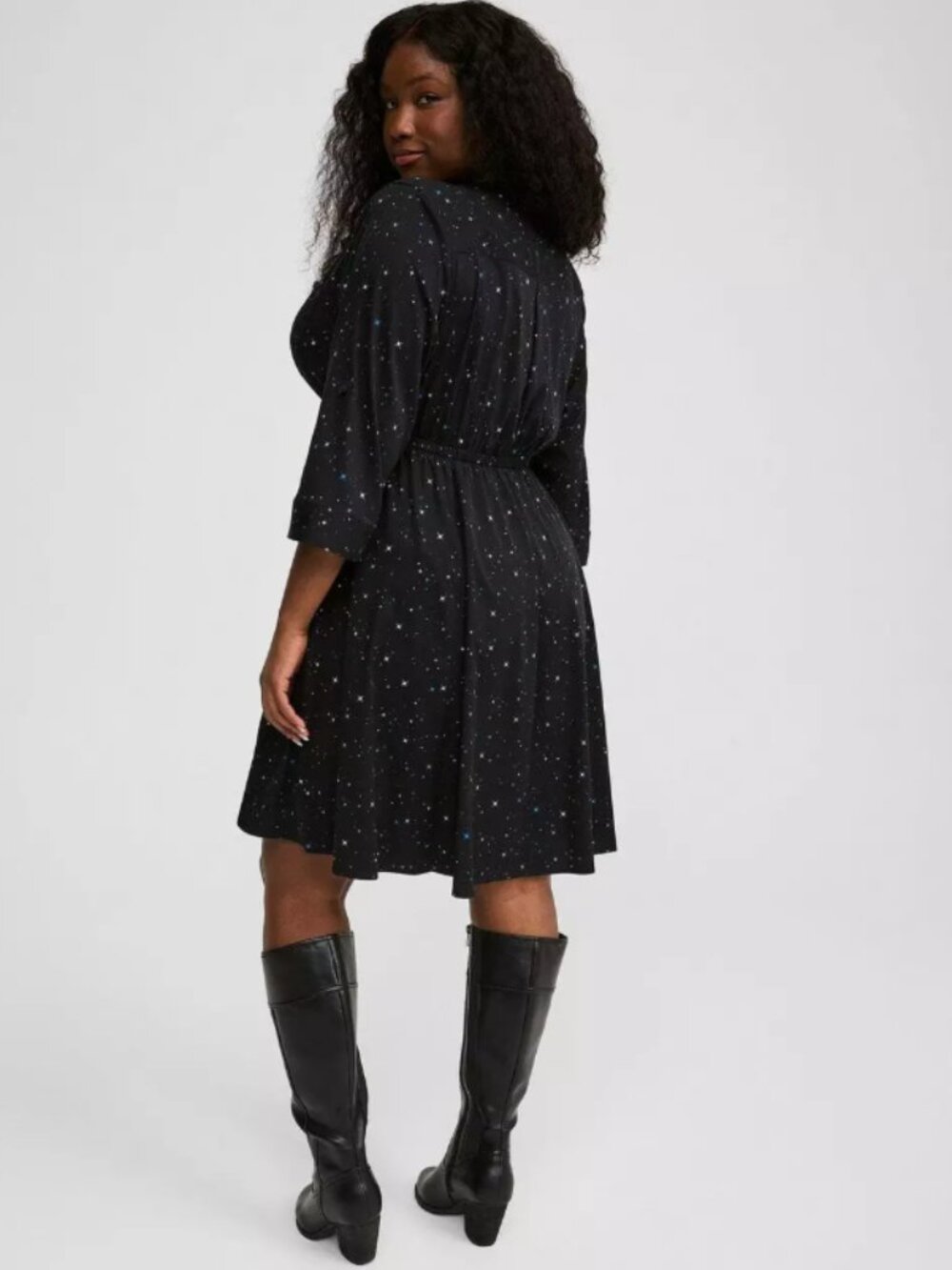 Torrid Mini Stretch Challis Shirt Dress 1X - Picture 2 of 9